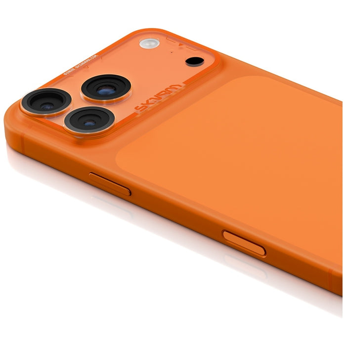 Защитно фолио Skinarma Magma Full Matte за обектив на камера за iPhone 17 Pro Max, оранжево