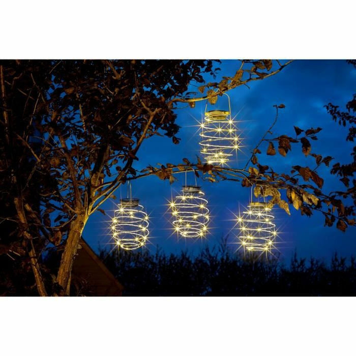 Ярка декорация Smart Garden Spiralight Сив 4 броя