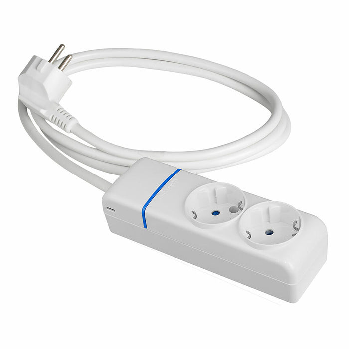 Табло с 2 гнезда с бутон за включване Solera 8012p 250 V 16 A 1,5 m (1,5 m)