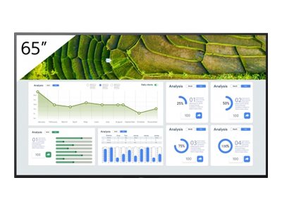 SONY FW-65BZ30L Bravia LCD 65 инча 4K HDR Pro дисплей 24/7 портретен пейзаж Pro-Mode Airplay Chromecast 440 Nit
