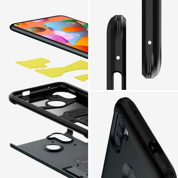 Твърд калъф Spigen Tough Armor за Samsung M115, черен