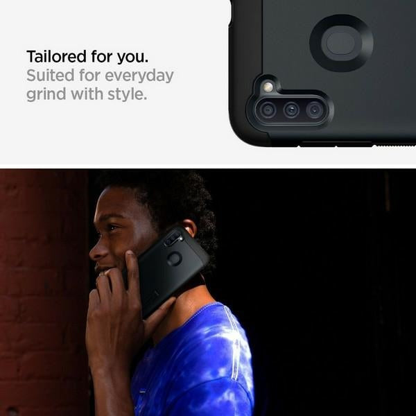 Твърд калъф Spigen Tough Armor за Samsung M115, черен