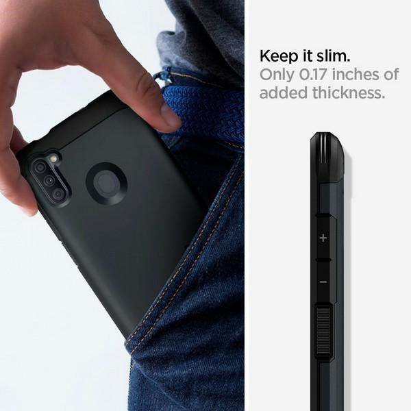 Твърд калъф Spigen Tough Armor за Samsung M115, черен