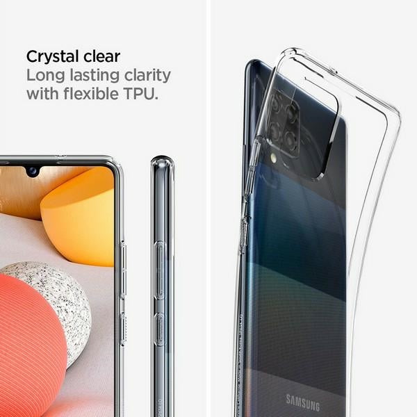 Калъф Spigen Liquid Crystal за Samsung Galaxy A42, прозрачен
