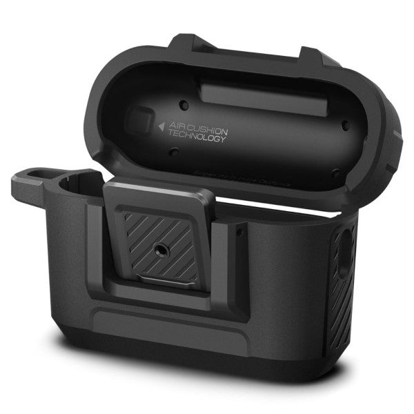 Калъф Spigen Lock Fit за AirPods Pro 1/2/3, матиран черен