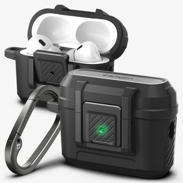 Калъф Spigen Lock Fit за AirPods Pro 1/2/3, матиран черен