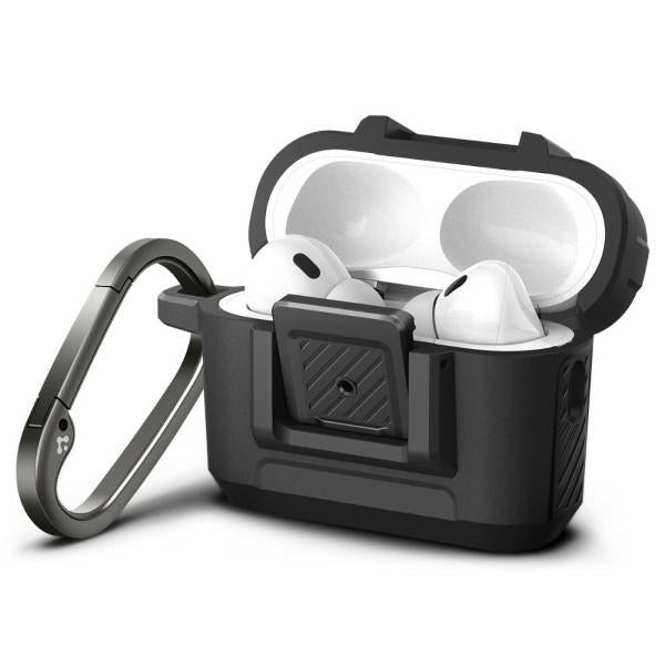 Калъф Spigen Lock Fit за AirPods Pro 1/2/3, матиран черен