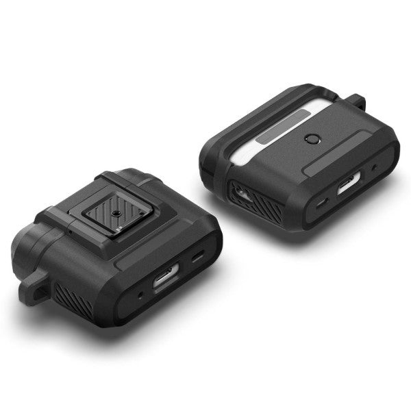 Калъф Spigen Lock Fit за AirPods Pro 1/2/3, матиран черен