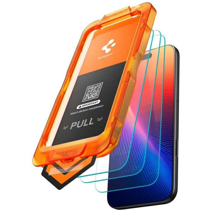 Защитно стъкло Spigen ALM Glas.Tr Slim за iPhone 17, закалено