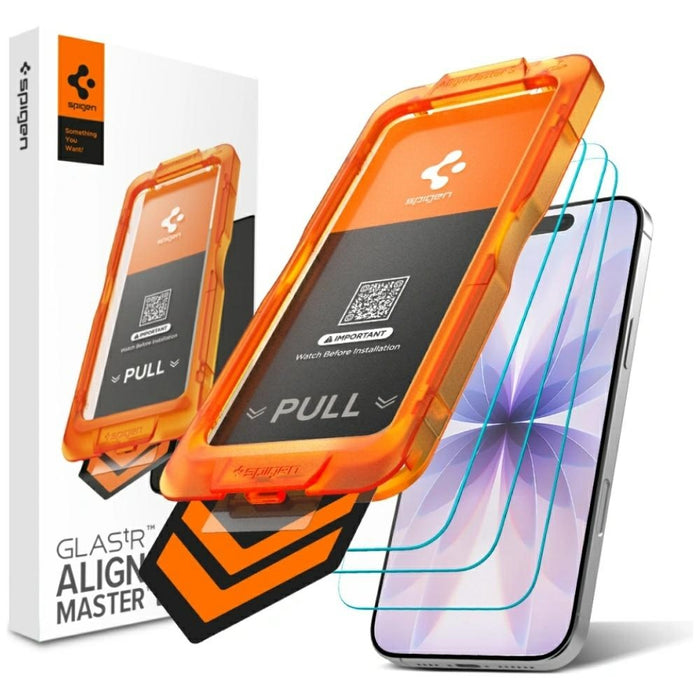 Защитно стъкло Spigen ALM Glas.Tr Slim за iPhone 17, закалено
