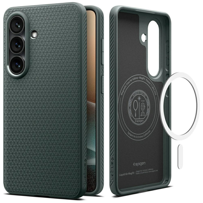 Калъф Spigen Liquid Air Mag MagSafe за Samsung Galaxy S26+, абизален зелен