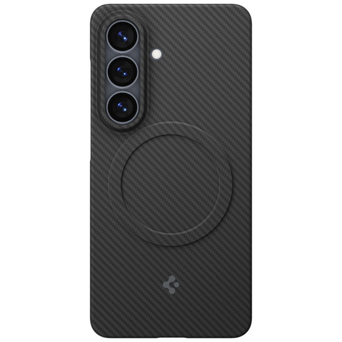 Калъф Spigen Air Skin Aramid Mag MagSafe за Samsung Galaxy S26 Plus, черен