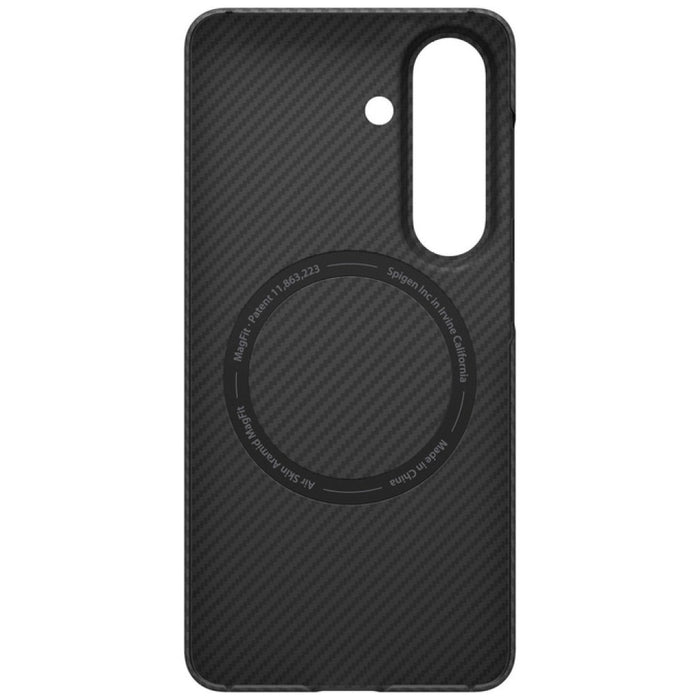 Калъф Spigen Air Skin Aramid Mag MagSafe за Samsung Galaxy S26 Plus, черен