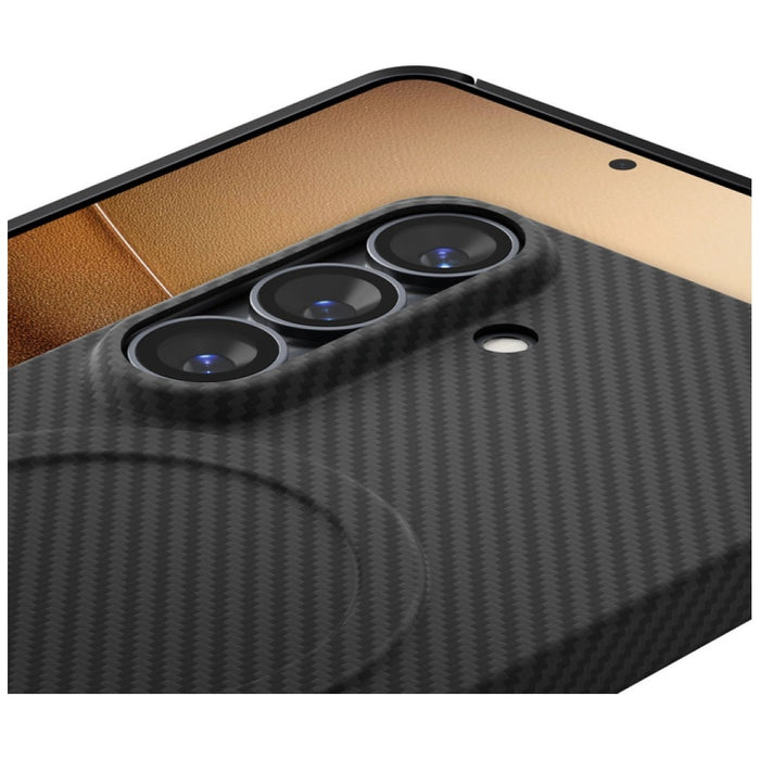 Калъф Spigen Air Skin Aramid Mag MagSafe за Samsung Galaxy S26 Plus, черен
