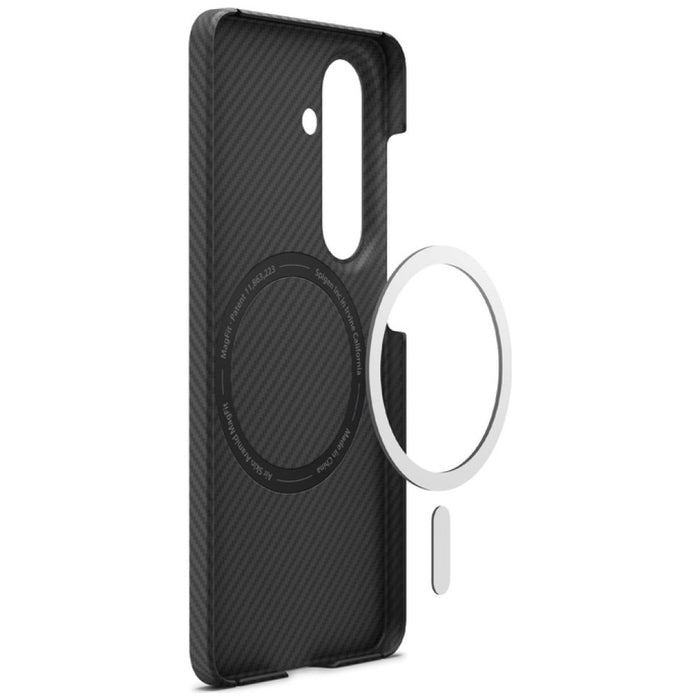Калъф Spigen Air Skin Aramid Mag MagSafe за Samsung Galaxy S26 Plus, черен