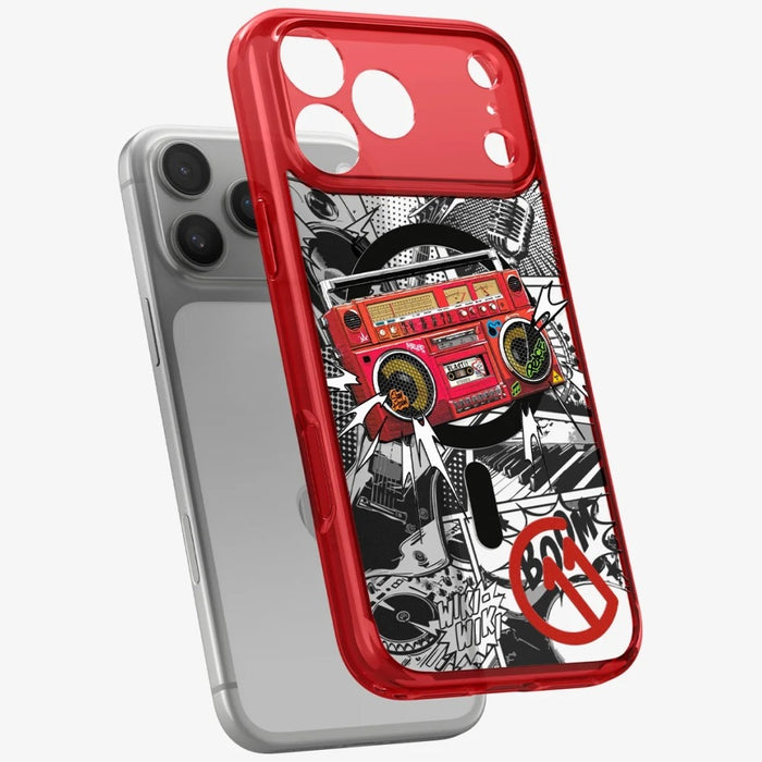 Калъф Spigen C11 Series Blast Edition MagFit за iPhone 17 Pro, червен