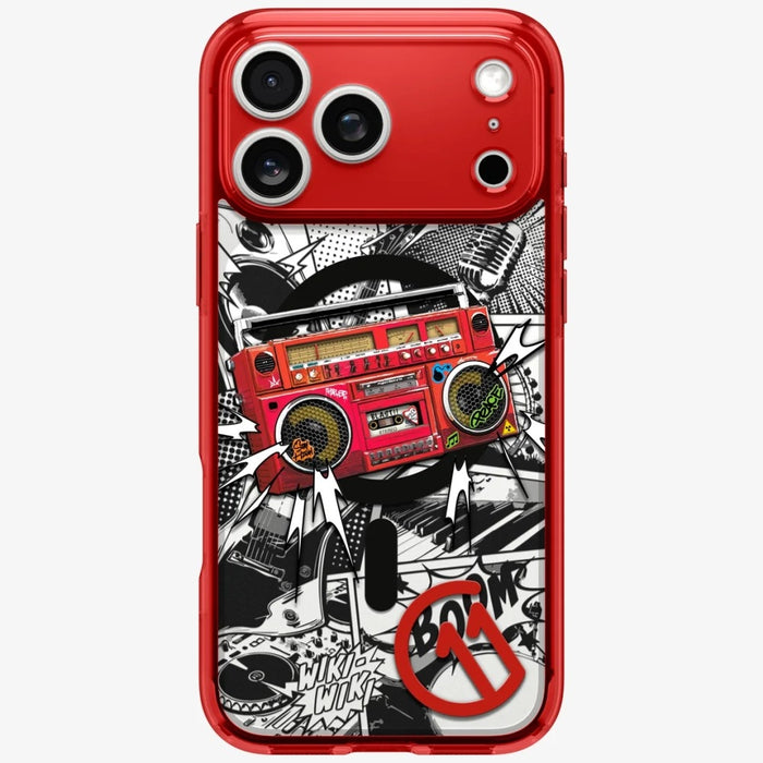 Калъф Spigen C11 Series Blast Edition MagFit за iPhone 17 Pro Max, червен