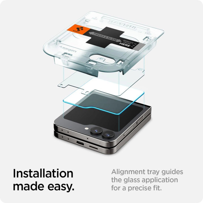 Spigen Glas.tR EZ Fit Tempered Glass за Samsung Galaxy Z Flip 6 - 2 бр.
