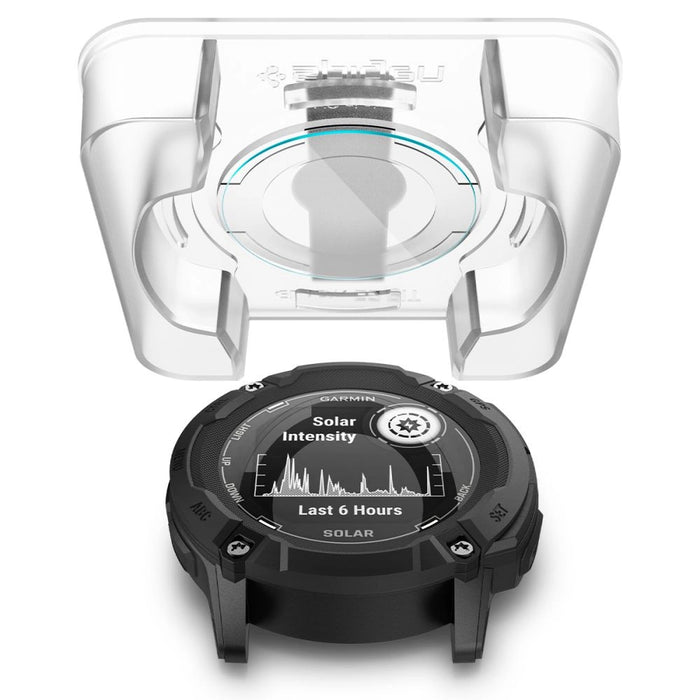 Spigen Glas.tR EZ Fit закалено стъкло за Garmin Instinct 2X Solar - 2 бр.