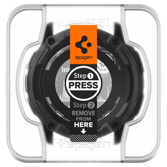 Spigen Glas.tR EZ Fit закалено стъкло за Garmin Instinct 2X Solar - 2 бр.