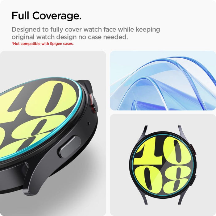 Закалено стъкло Spigen Glas.tR EZ Fit за Samsung Galaxy Watch 7 (40 мм) - 2 бр.