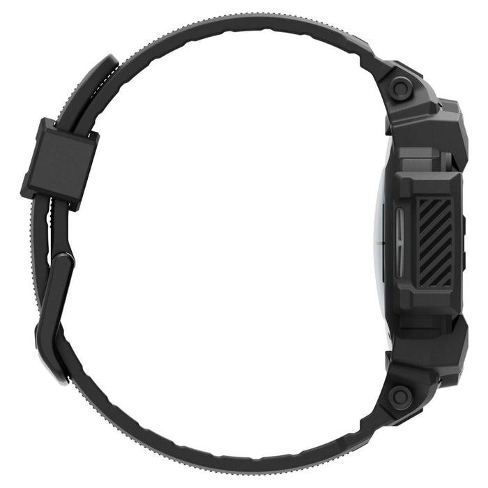 Калъф Spigen Rugged Armor Pro с каишка за Samsung Galaxy Watch 7 (40 мм) - черен