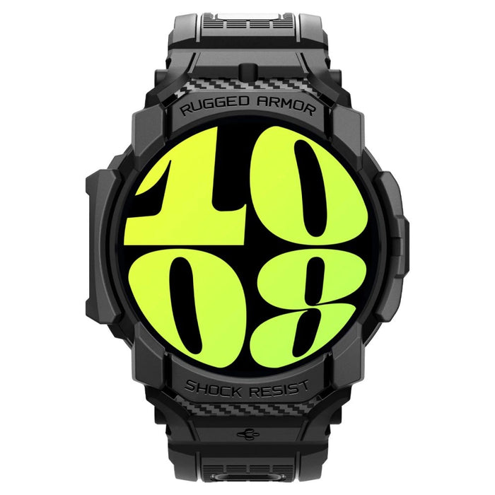 Калъф Spigen Rugged Armor Pro с каишка за Samsung Galaxy Watch 7 (40 мм) - черен