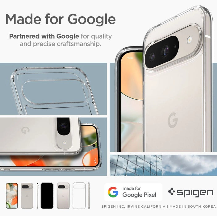 Калъф Spigen Ultra Hybrid за Google Pixel 9 / 9 Pro - прозрачен