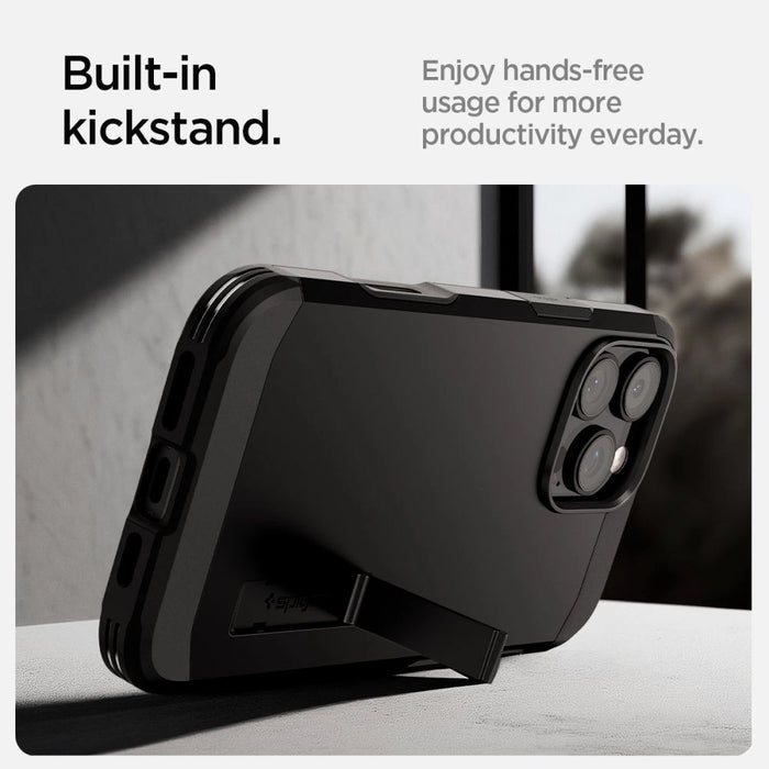 Калъф Spigen Tough Armor "T" MagSafe за iPhone 16 Pro - черен