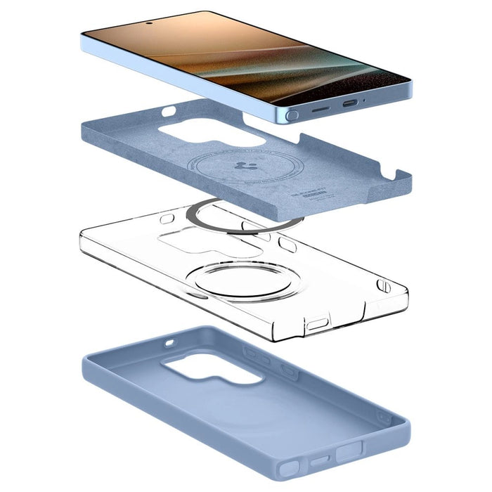 Spigen Silicone Fit Mag Case за Samsung Galaxy S25 Ultra - син