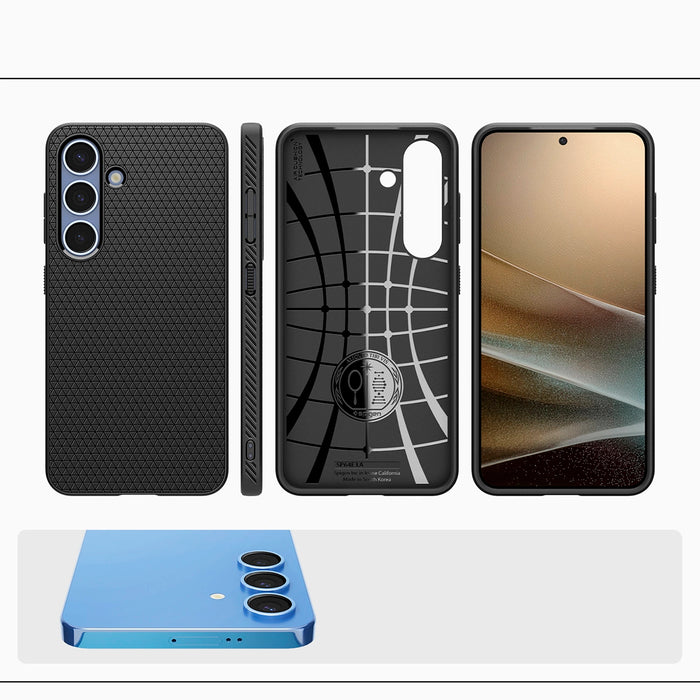 Калъф Spigen Liquid Air за Samsung Galaxy S25 - черен мат