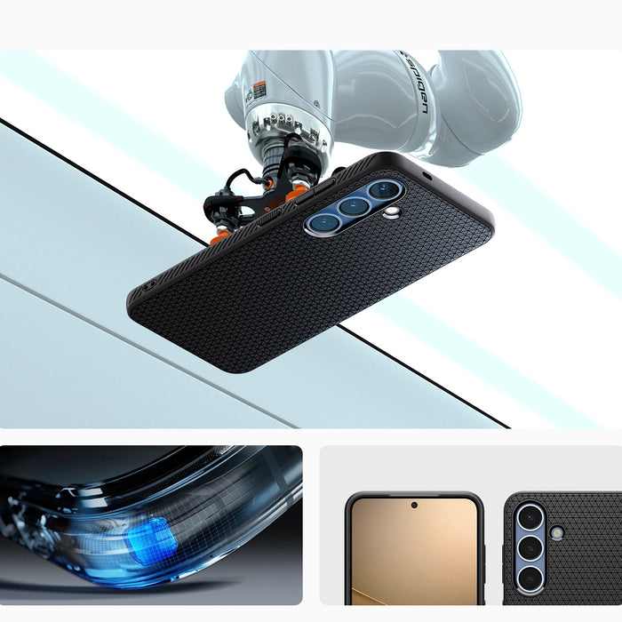 Калъф Spigen Liquid Air за Samsung Galaxy S25 - черен мат