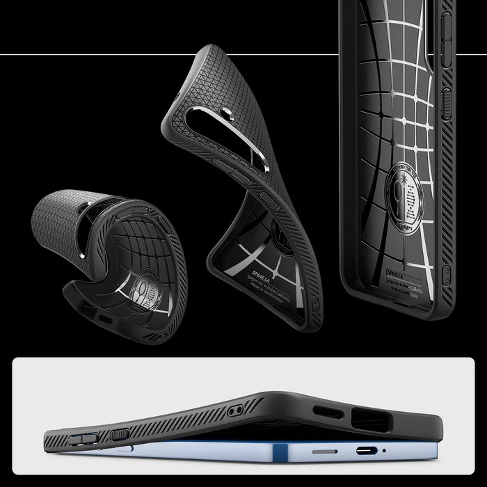 Калъф Spigen Liquid Air за Samsung Galaxy S25 - черен мат