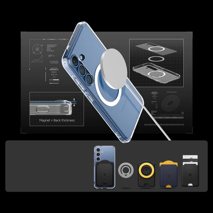 Spigen Ultra Hybrid Mag Case за Samsung Galaxy S25 - Прозрачен