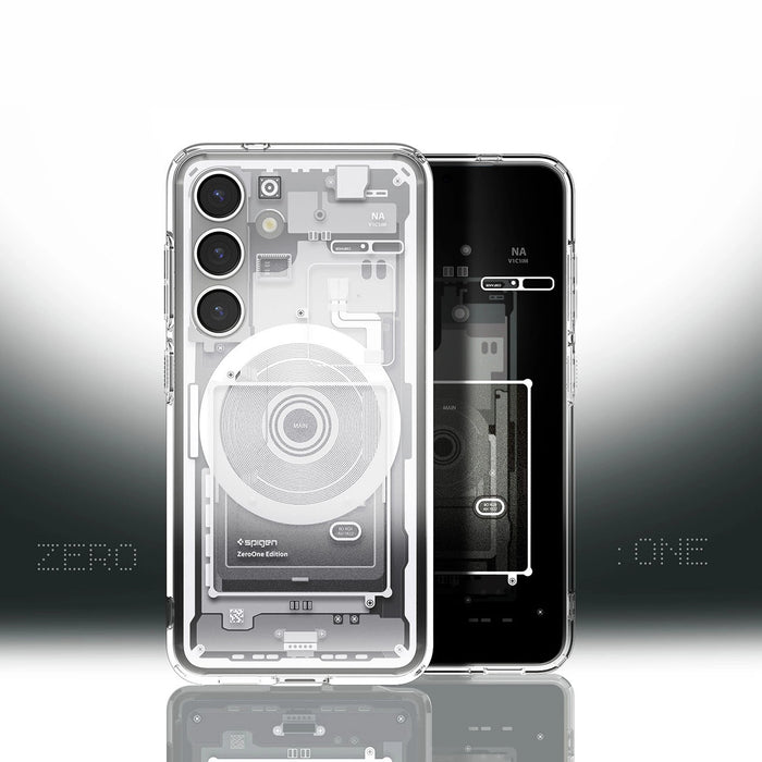 Spigen Ultra Hybrid Mag Case за Samsung Galaxy S25 Zero One - бял