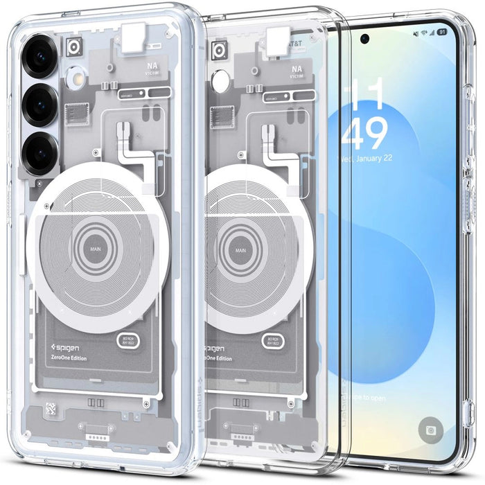 Spigen Ultra Hybrid Mag Case за Samsung Galaxy S25 Zero One - бял