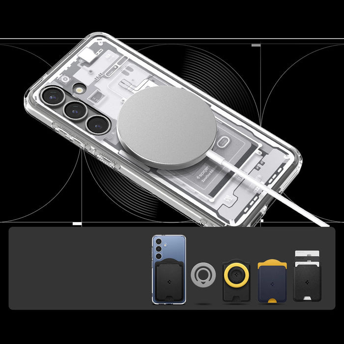 Spigen Ultra Hybrid Mag Case за Samsung Galaxy S25 Zero One - бял