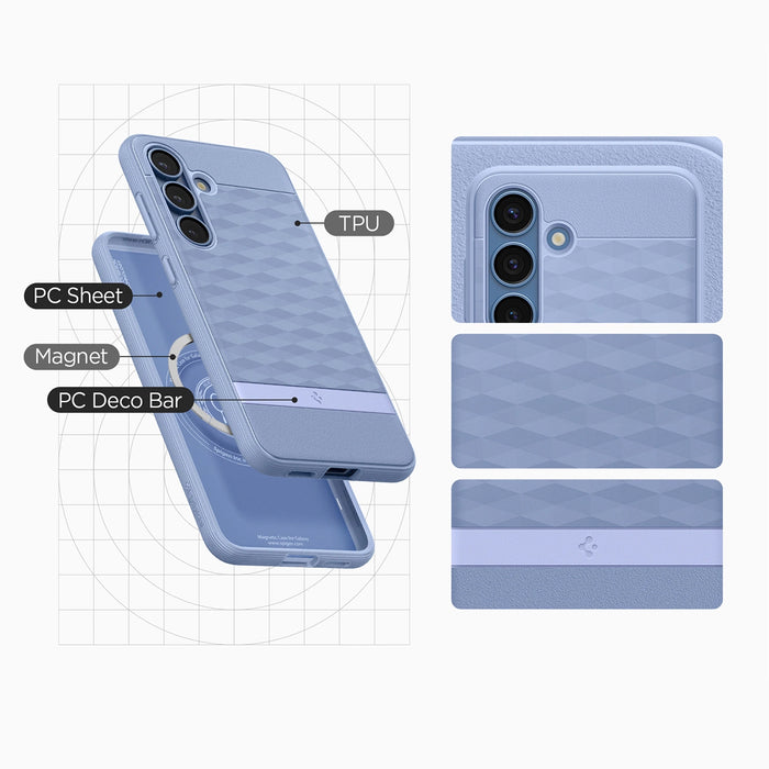 Калъф Caseology Parallax Mag MagSafe за Samsung Galaxy S25 Ultra - лилав