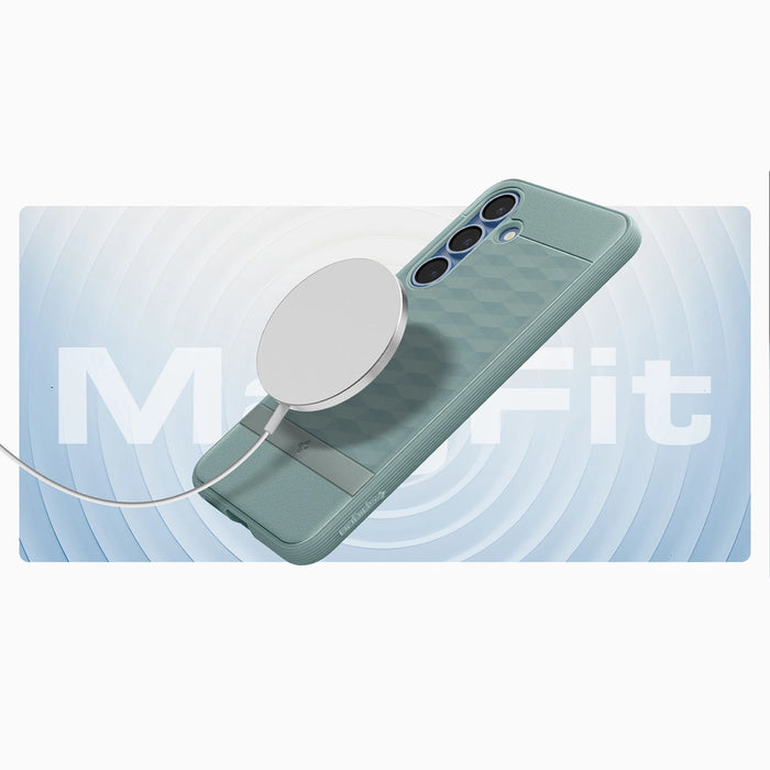 Калъф Caseology Parallax Mag MagSafe за Samsung Galaxy S25+ - зелен