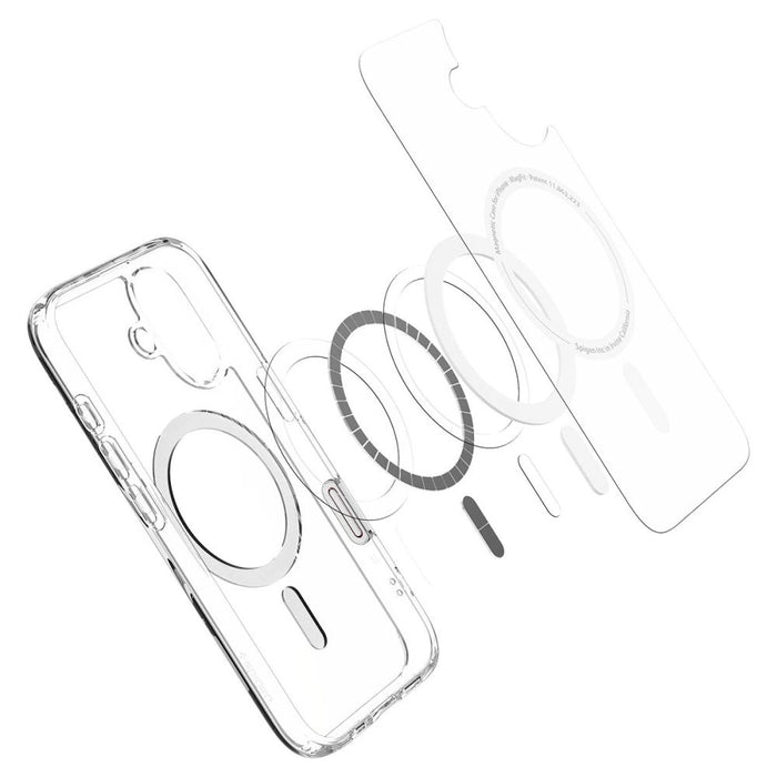 Калъф Spigen Ultra Hybrid "T" MagSafe за iPhone 16 - бял