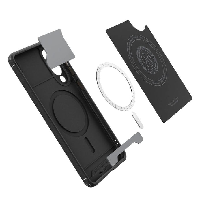 Spigen Core Armor Mag Case с MagSafe за Samsung Galaxy S25 Edge - черен