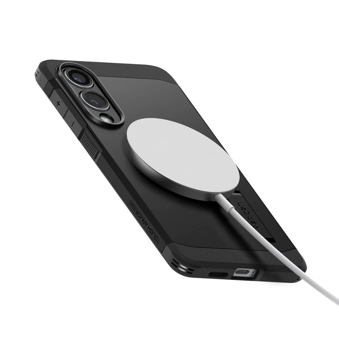 Калъф Spigen Tough Armor MagSafe за Samsung Galaxy S25 Edge - черен