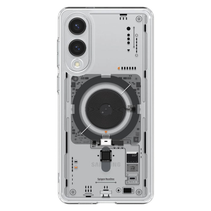 Spigen Ultra Hybrid Mag Case with MagSafe за Samsung Galaxy S25 Edge с печат - прозрачен