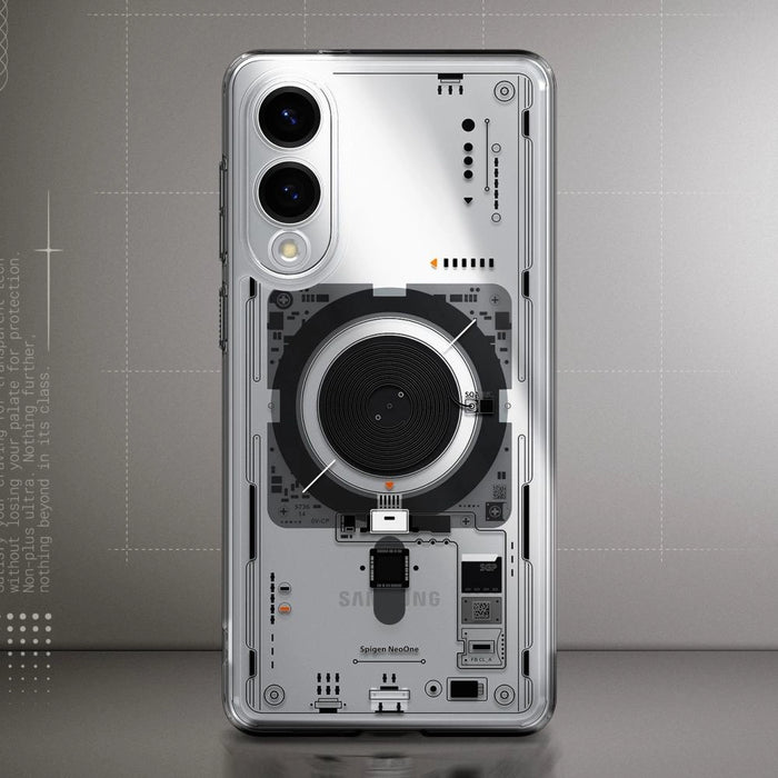 Spigen Ultra Hybrid Mag Case with MagSafe за Samsung Galaxy S25 Edge с печат - прозрачен