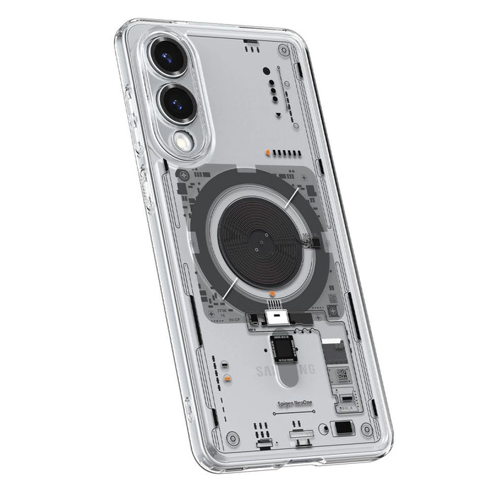 Spigen Ultra Hybrid Mag Case with MagSafe за Samsung Galaxy S25 Edge с печат - прозрачен