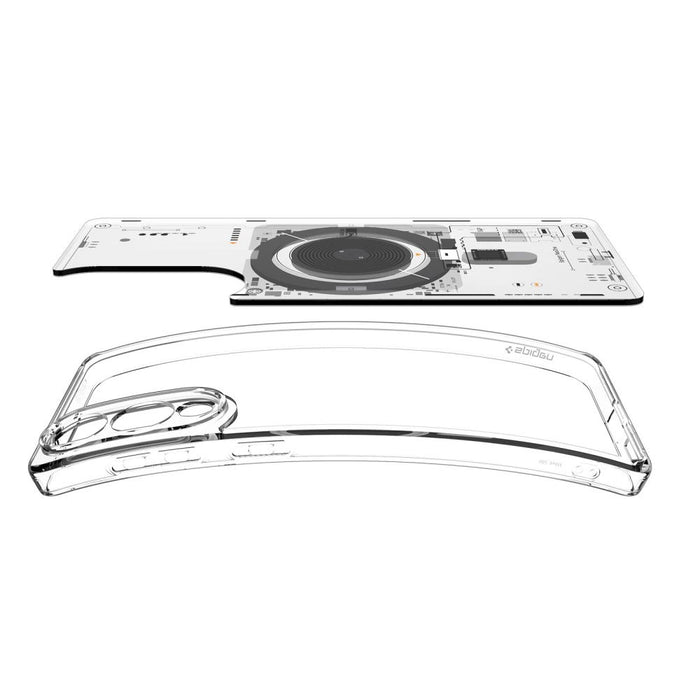 Spigen Ultra Hybrid Mag Case with MagSafe за Samsung Galaxy S25 Edge с печат - прозрачен