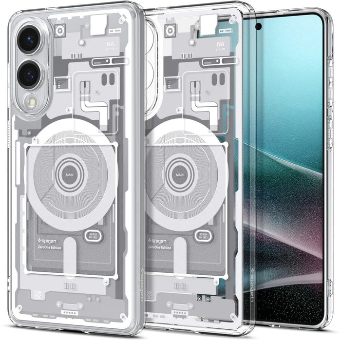 Spigen Ultra Hybrid Mag Case with MagSafe за Samsung Galaxy S25 Edge с печат - бял