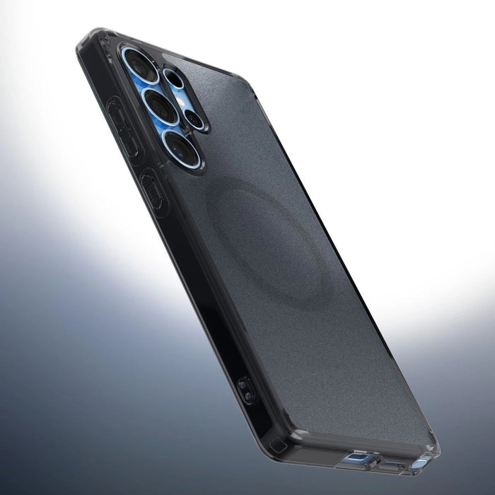 Spigen Ultra Hybrid Mag Case с MagSafe за Samsung Galaxy S25 Edge - черен полупрозрачен