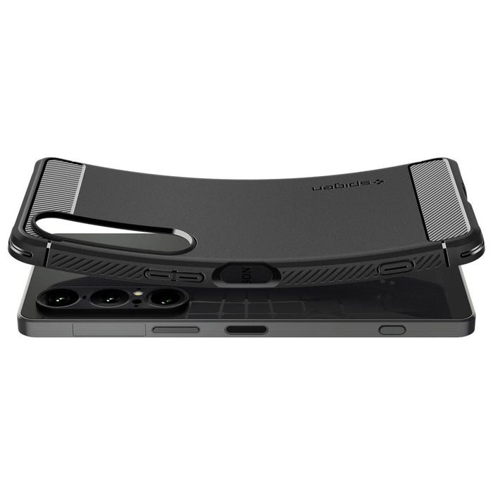 Spigen Rugged Armor Case за Sony Xperia 1 VII - черен мат