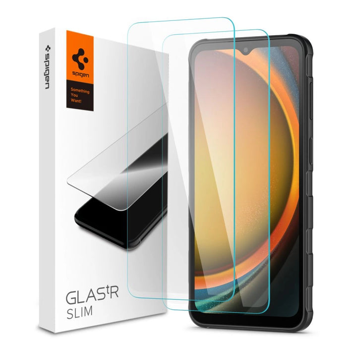 Spigen Glas.tR Slim 2-pack Tempered Glass за Samsung Galaxy Xcover 7 / 7 Pro - прозрачен
